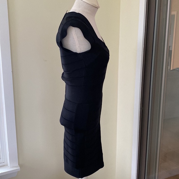 French Connection bandage dress - black size 4 - Picture 3 of 8
